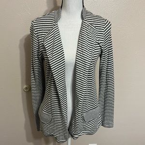 NWT Dolan Anthropologie Striped Open Long Sleeve Knit Jacket Womens Size Small